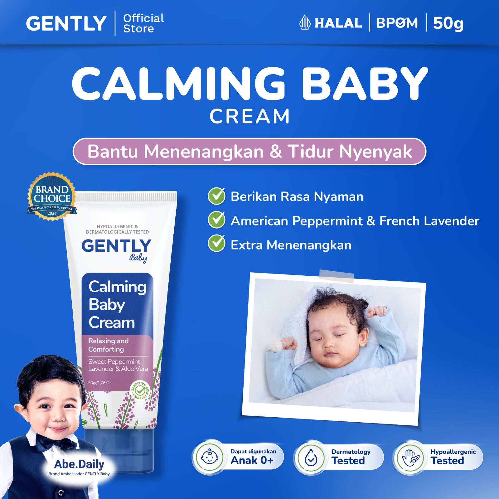 GENTLY Calming Baby Cream 50gr