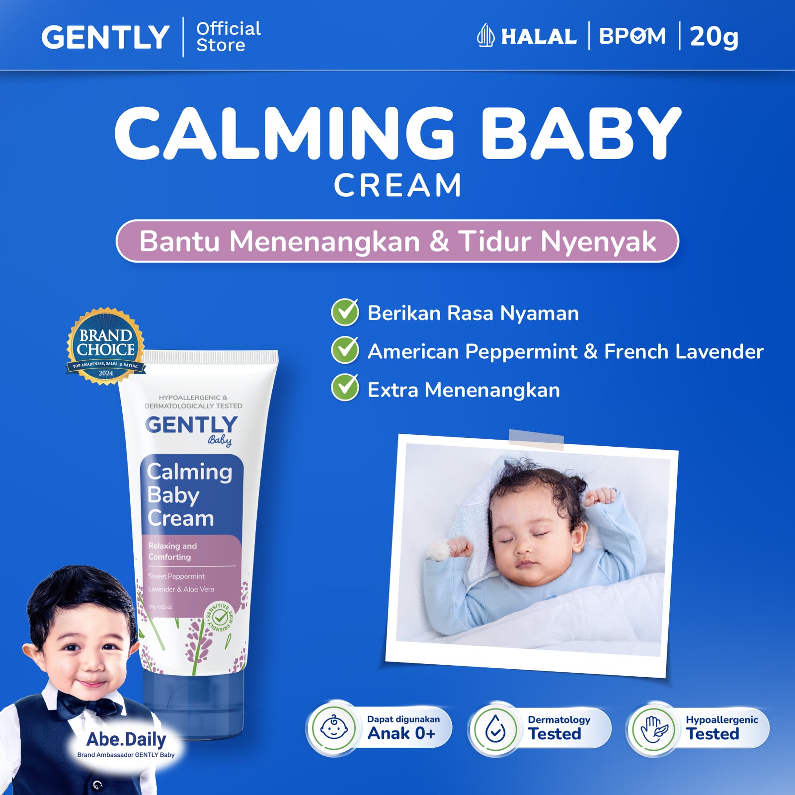 GENTLY Calming Baby Cream 20gr