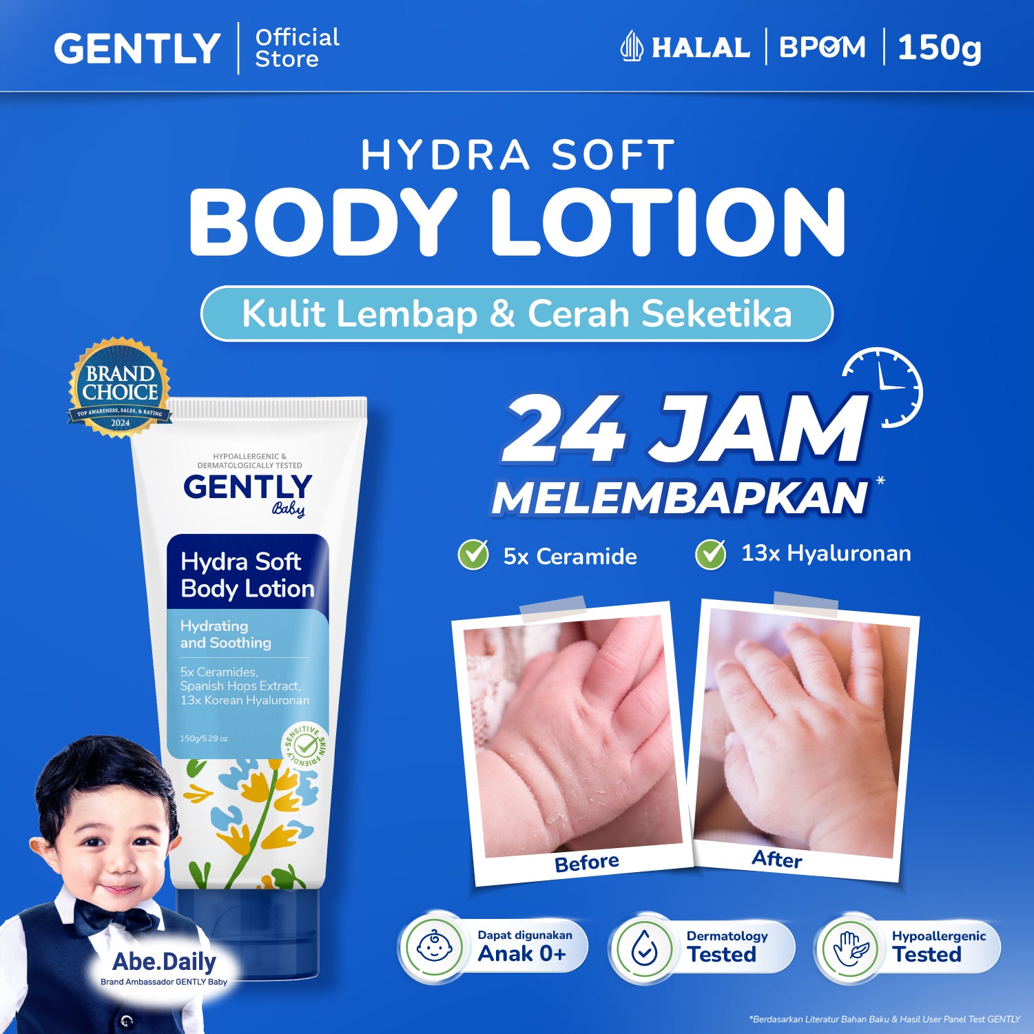GENTLY Baby Hydra Soft Body Lotion 150gr