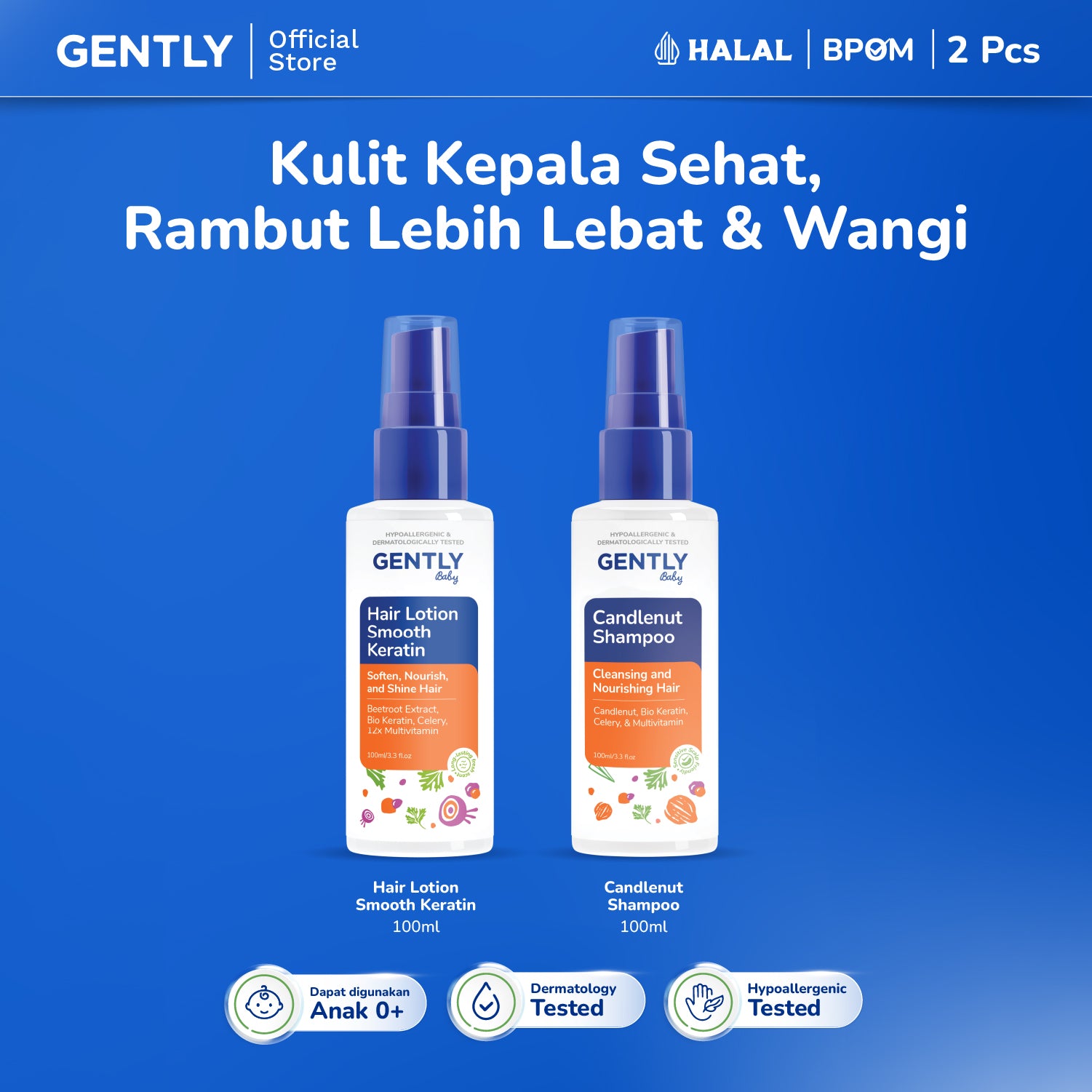 GENTLY Candlenut Shampoo 100ml