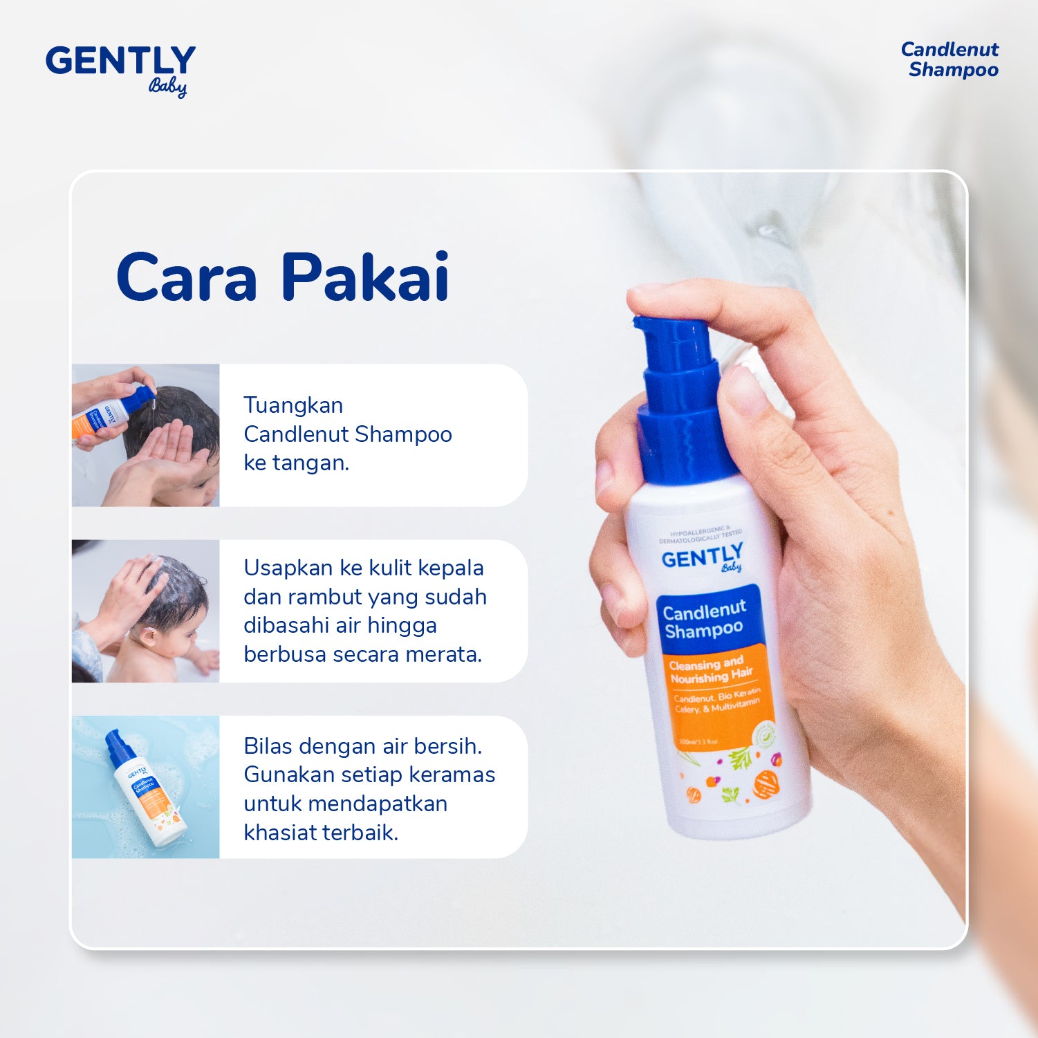 GENTLY Candlenut Shampoo 100ml