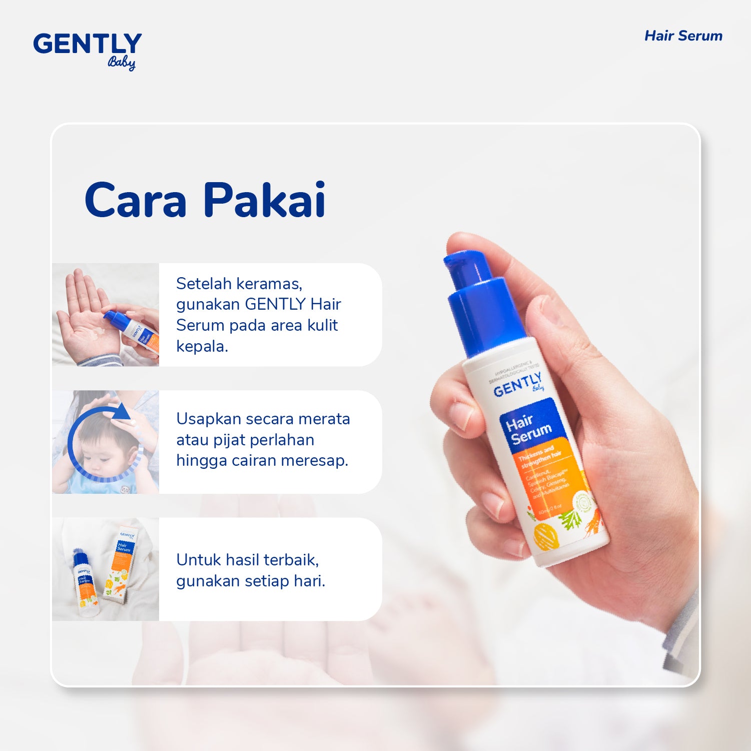 GENTLY Baby Hair Serum 60ml