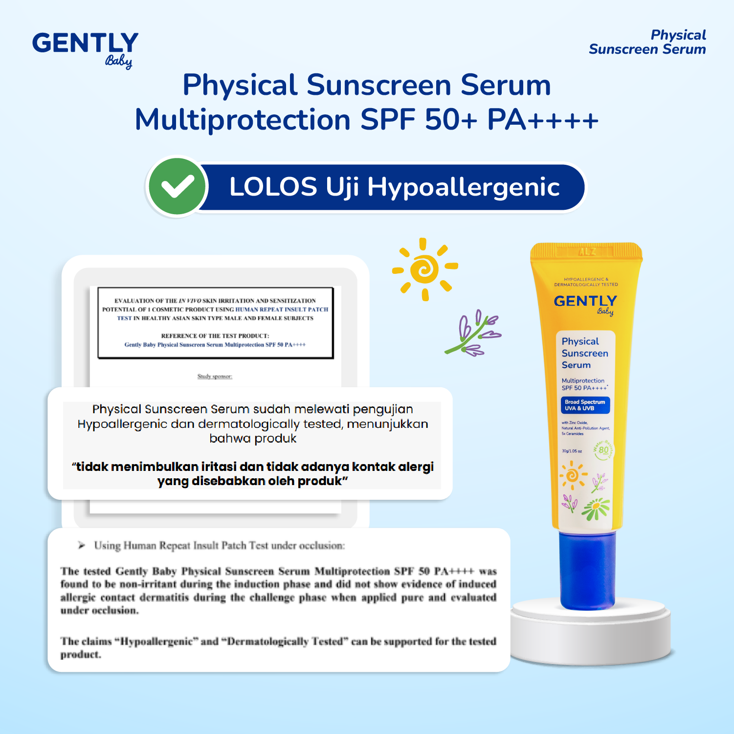 GENTLY Baby Physical Sunscreen Serum