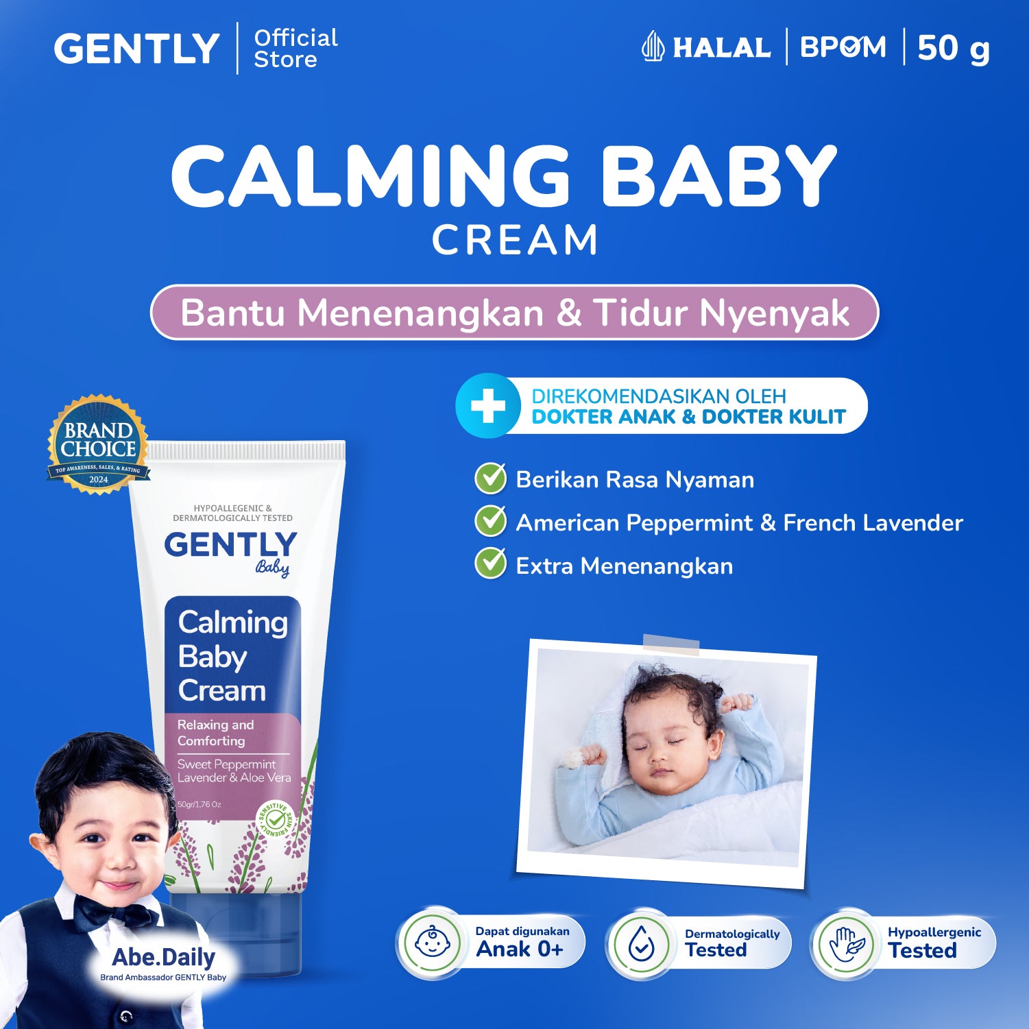 GENTLY Calming Baby Cream 50gr