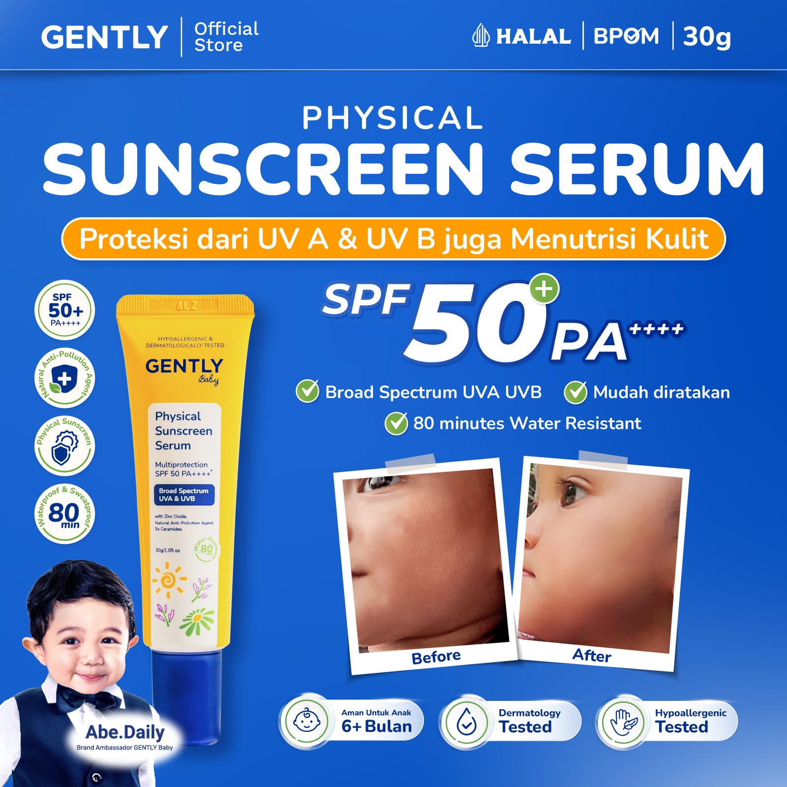 GENTLY Baby Physical Sunscreen Serum