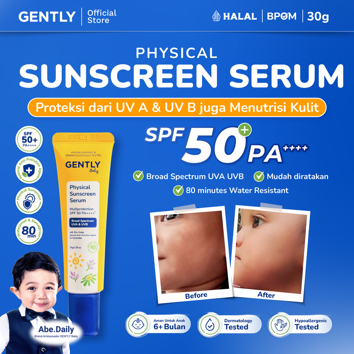 GENTLY Baby Physical Sunscreen Serum