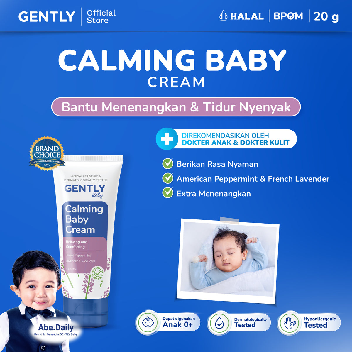 GENTLY Calming Baby Cream 20gr