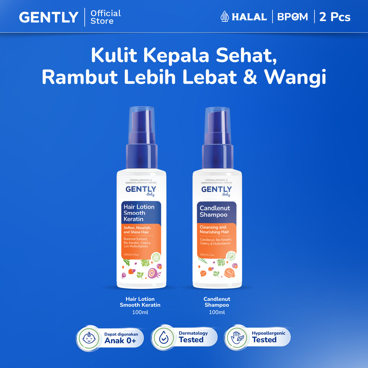 GENTLY Candlenut Shampoo 100ml