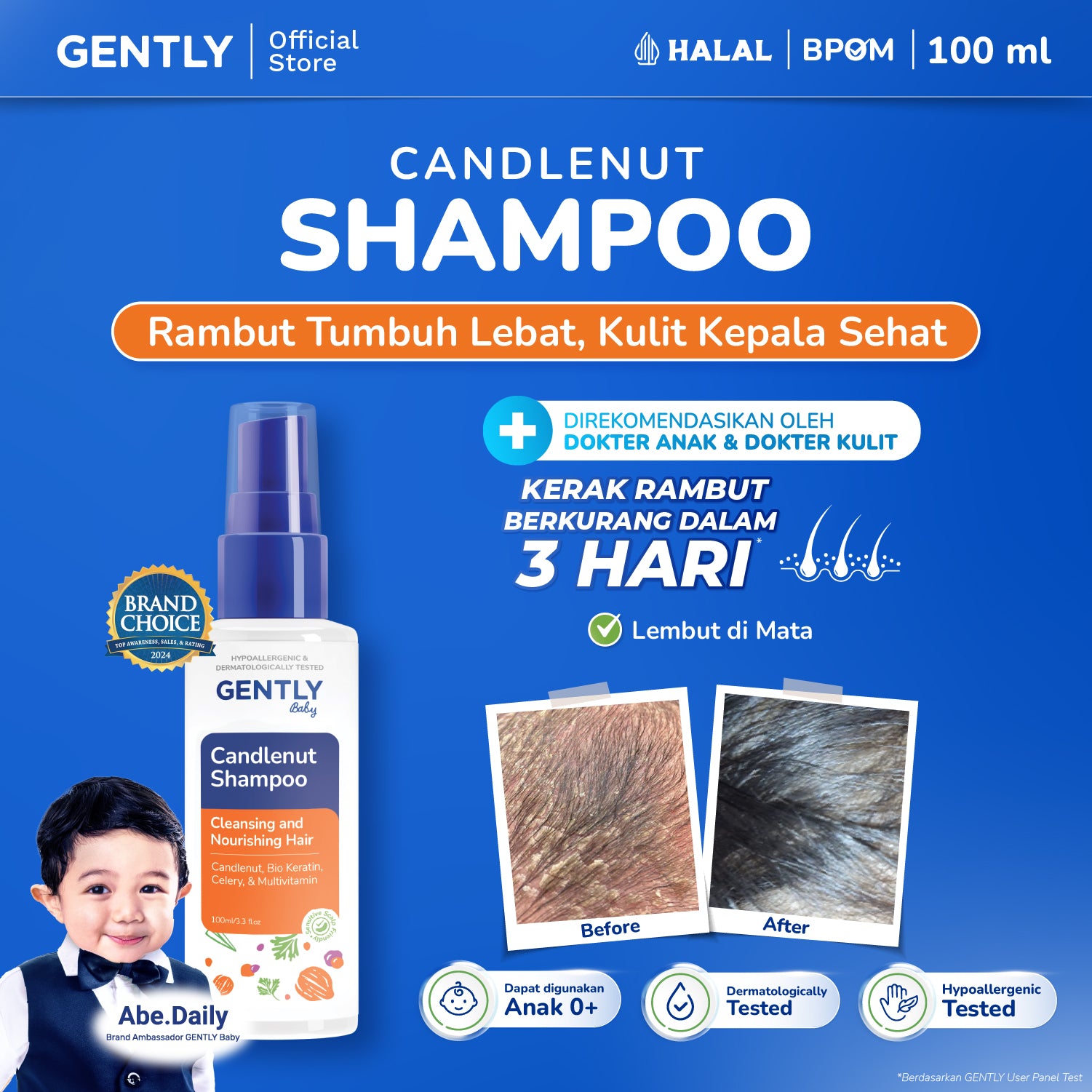 GENTLY Candlenut Shampoo 100ml