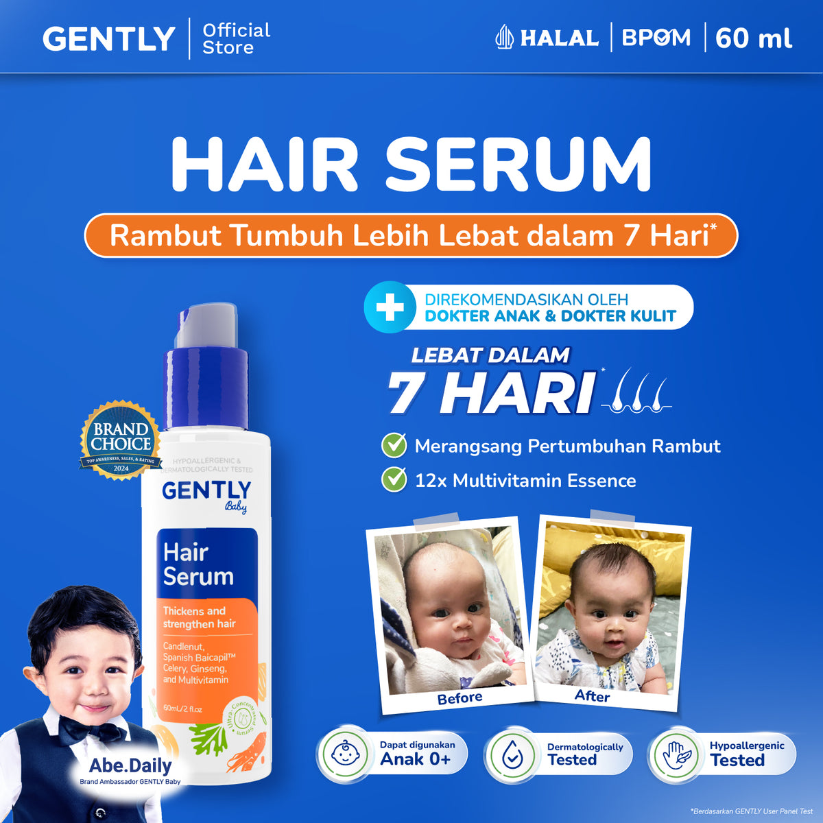 GENTLY Baby Hair Serum 60ml