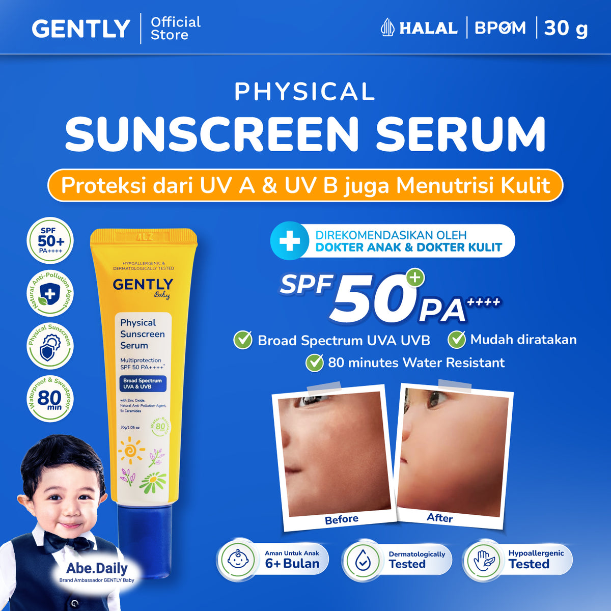 GENTLY Baby Physical Sunscreen Serum