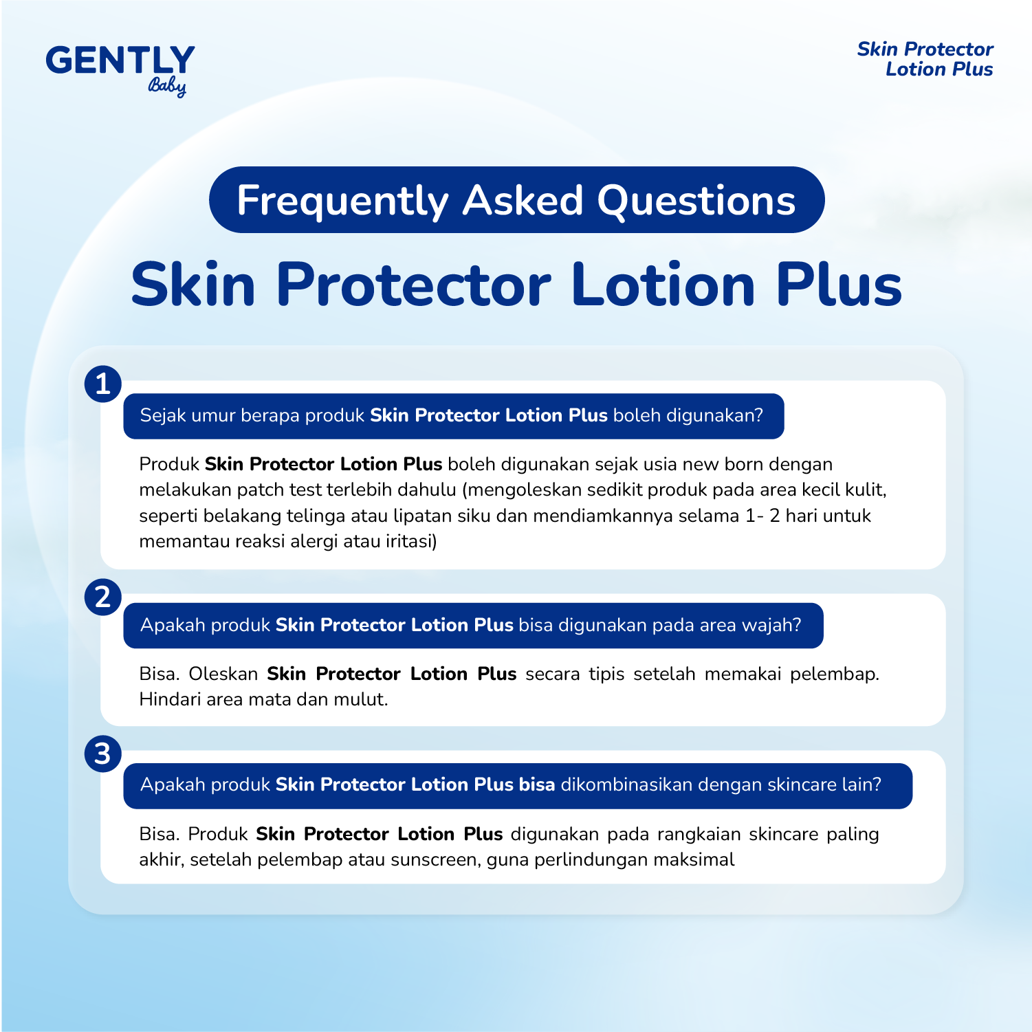 GENTLY Baby Skin Protector Lotion Plus 50gr - Anti Nyamuk Bayi Citronella | Lotion Anti Nyamuk 8 Jam untuk Bayi & Anak | Cream Anti Nyamuk