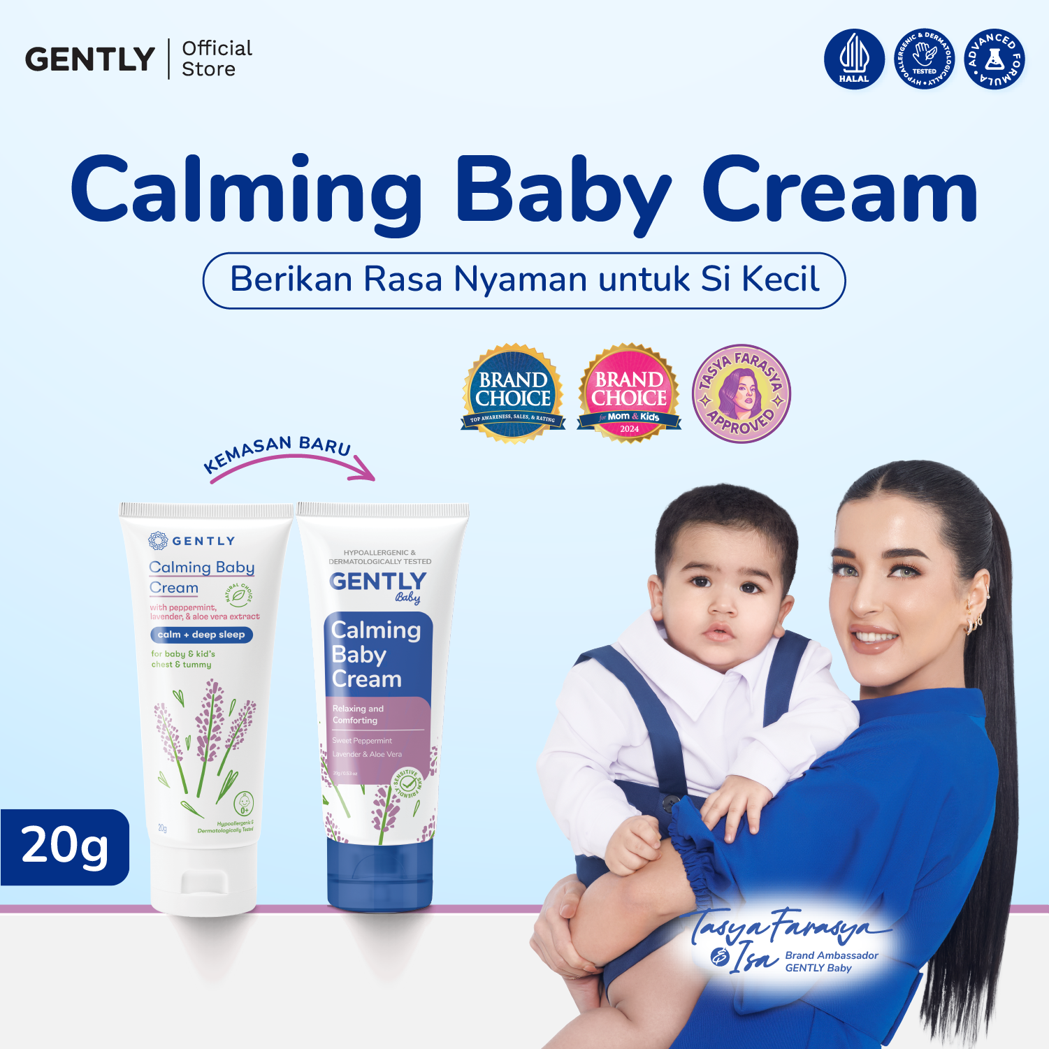 Calming Baby Cream 20gr GENTLY