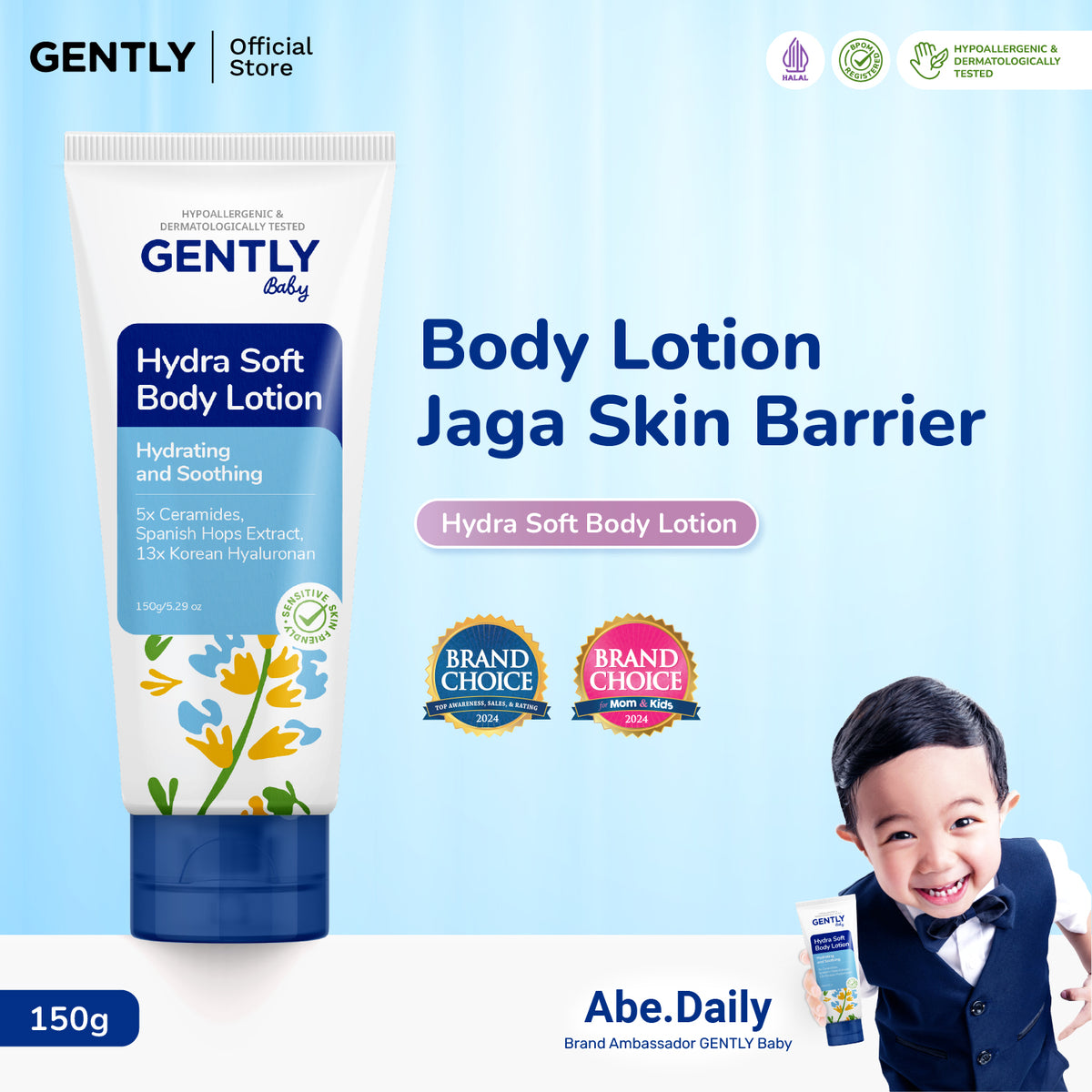 GENTLY Baby Hydra Soft Body Lotion 150gr