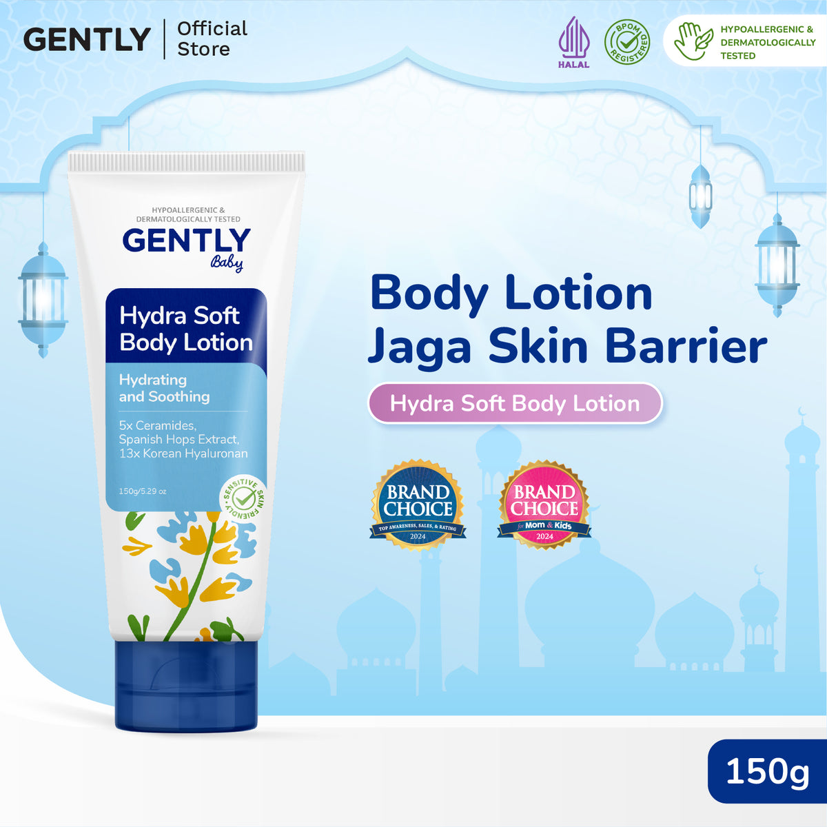 GENTLY Baby Hydra Soft Body Lotion 150gr