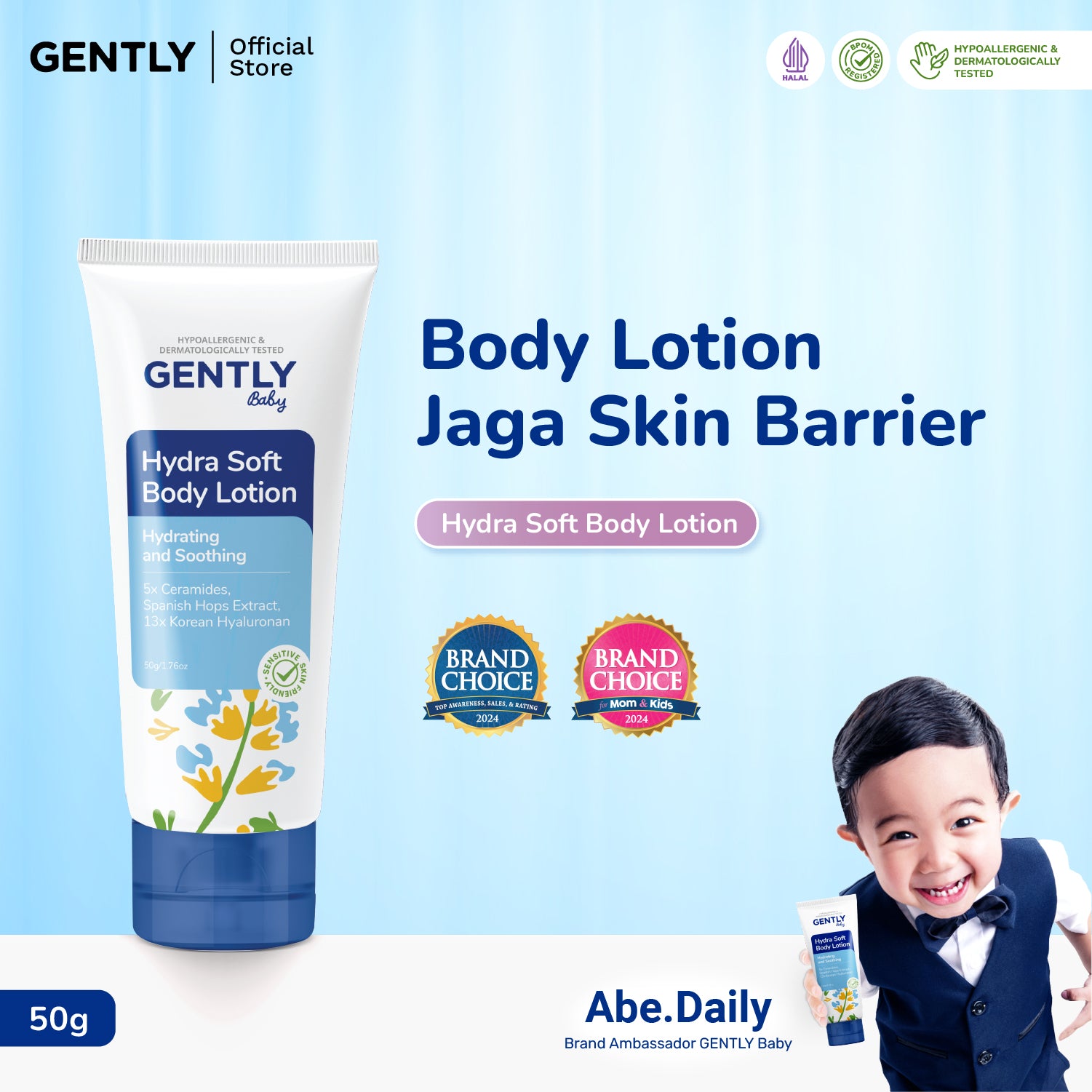 GENTLY Baby Hydra Soft Body Lotion 150gr