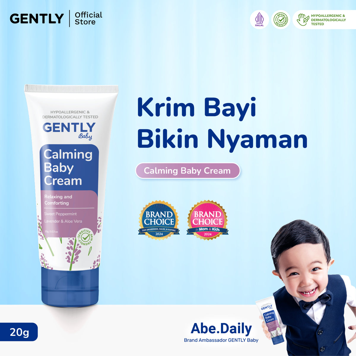 GENTLY Calming Baby Cream 50gr