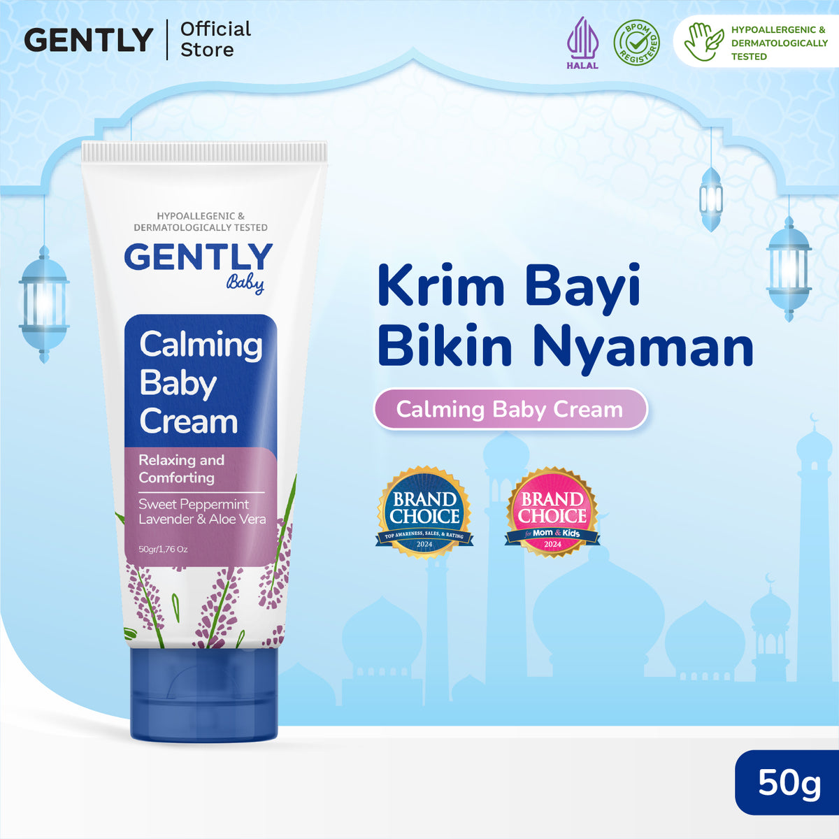 GENTLY Calming Baby Cream 50gr