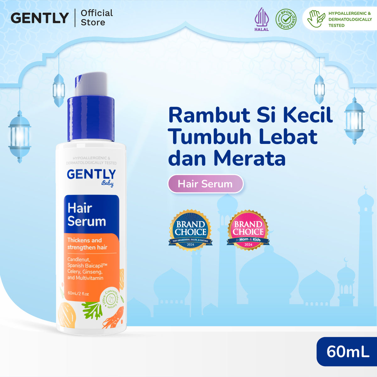 GENTLY Baby Hair Serum 60ml