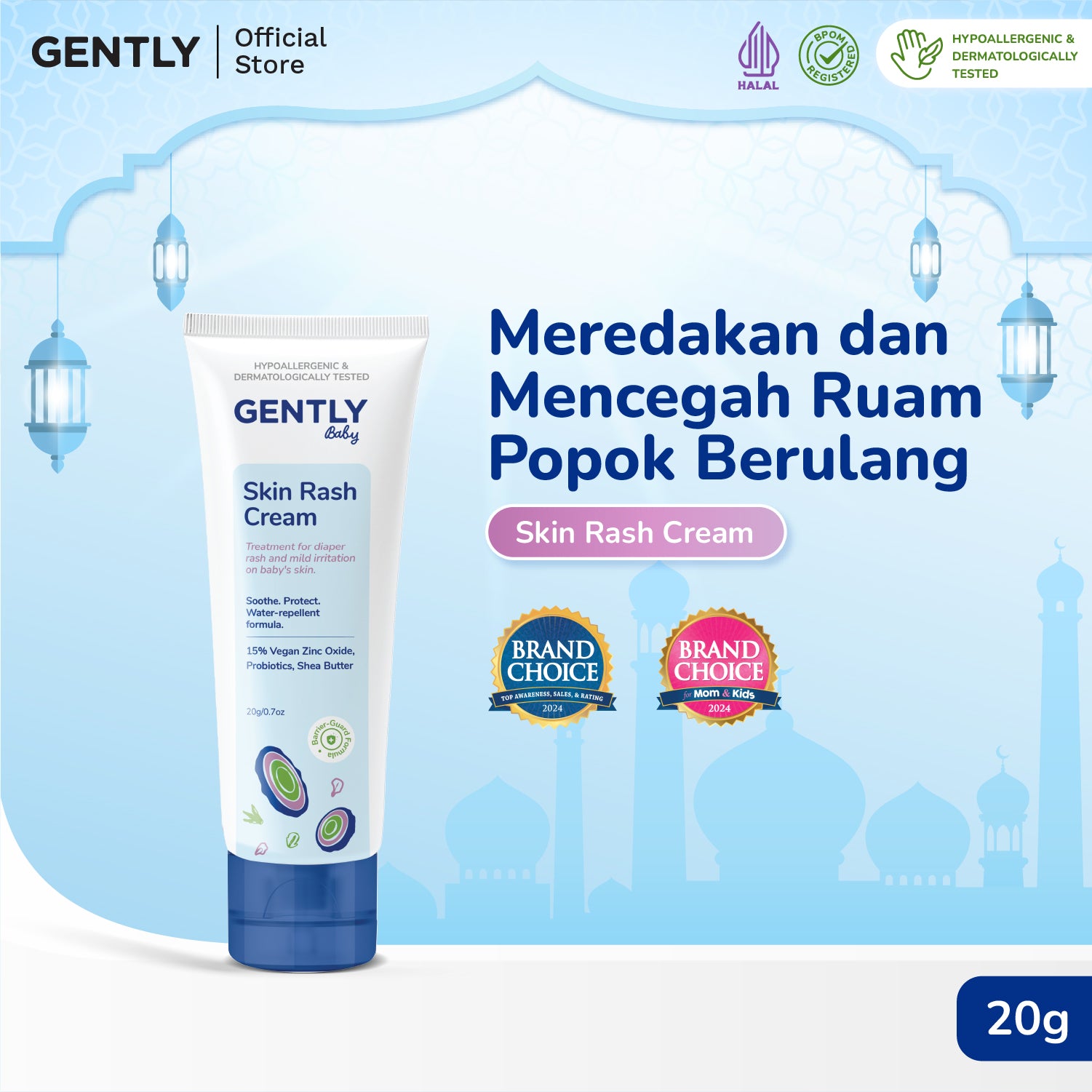 GENTLY Baby Rash Cream 40gr