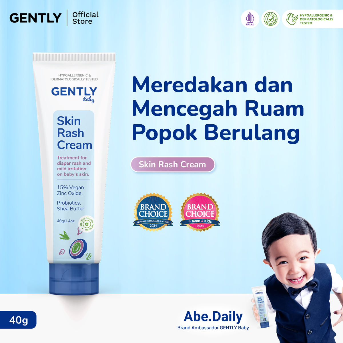 GENTLY Baby Rash Cream 40gr