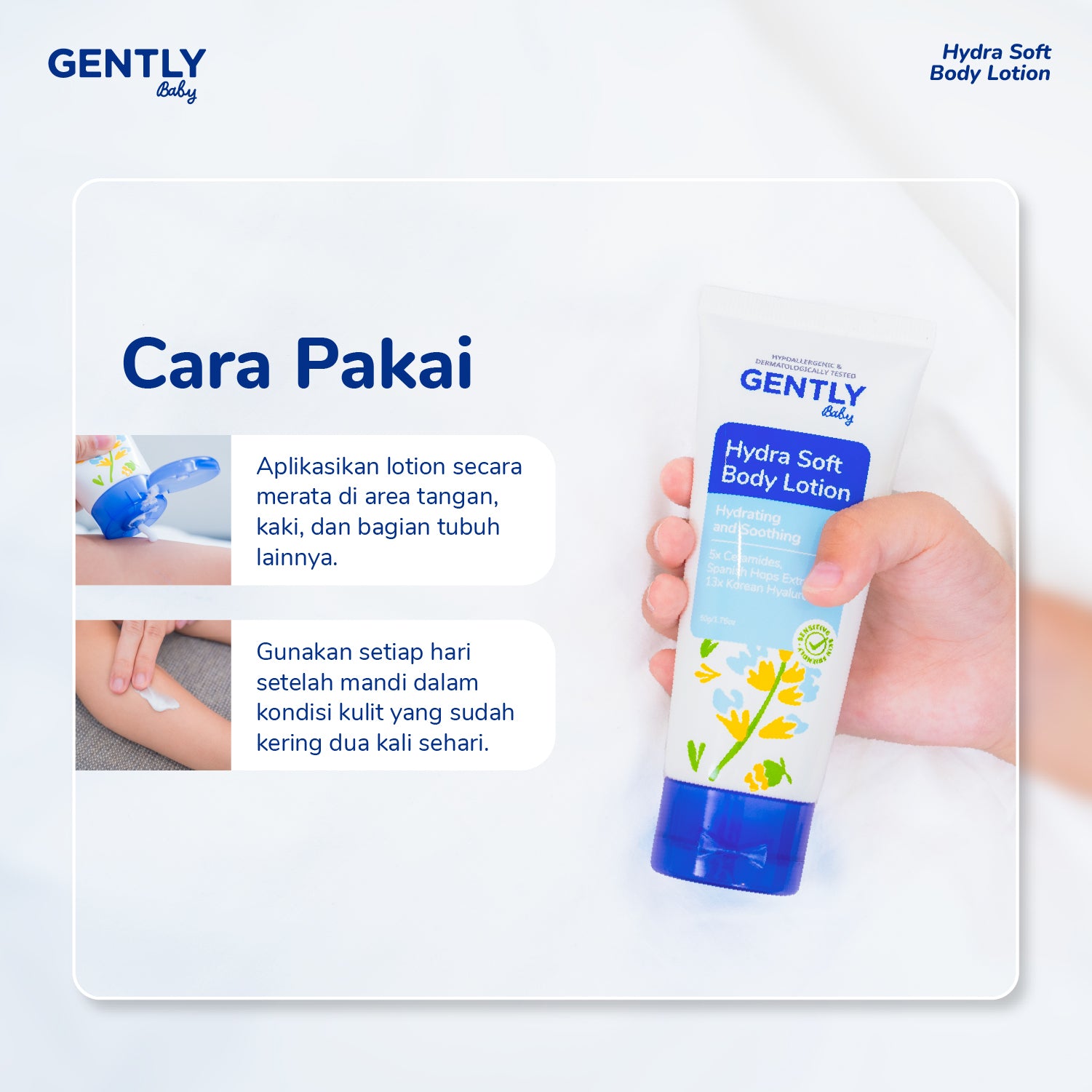 GENTLY Baby Hydra Soft Body Lotion 50gr