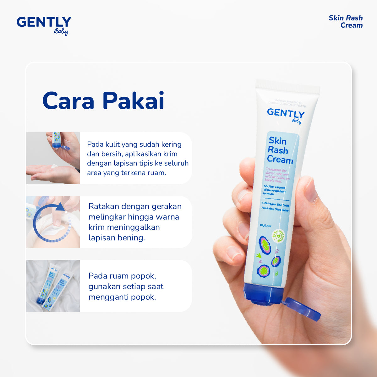 GENTLY Baby Rash Cream 40gr