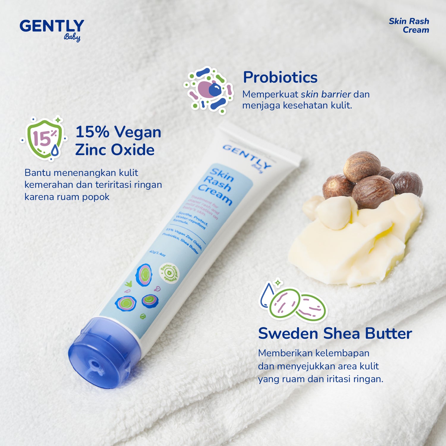 GENTLY Baby Rash Cream 40gr