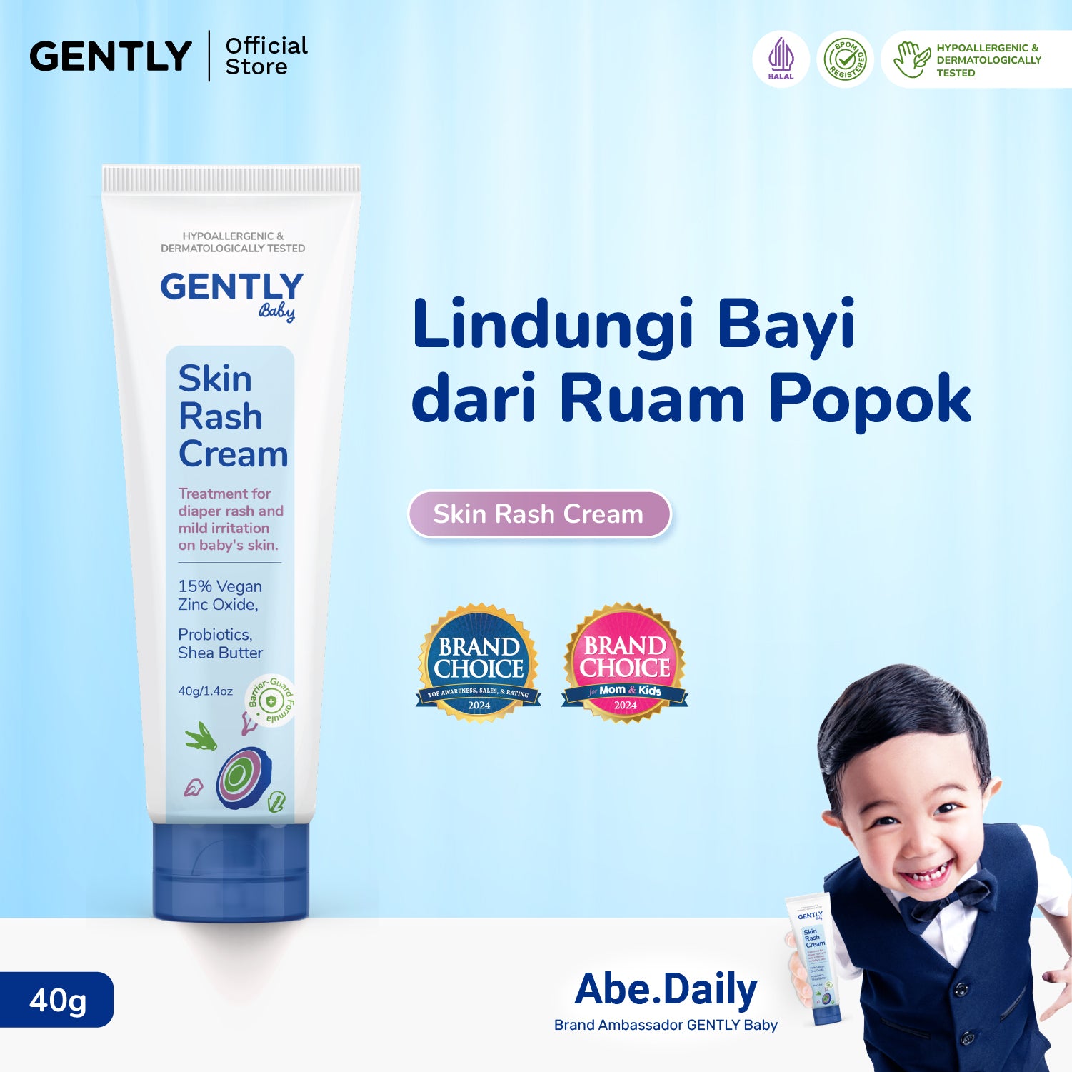GENTLY Baby Rash Cream 40gr