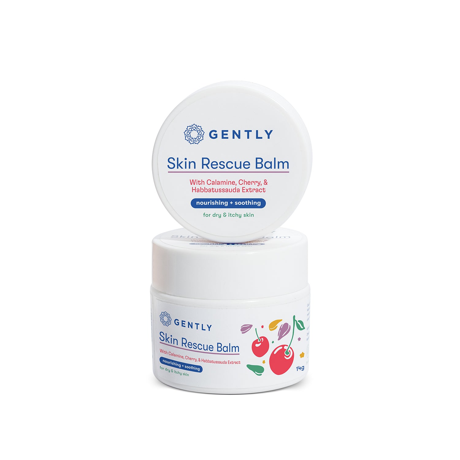 Gently Skin Rescue Balm - Calamine Balm dengan Habbatussauda dan Cherry Extract - Solusi untuk biang keringat dan beruntusan anak dan bayi