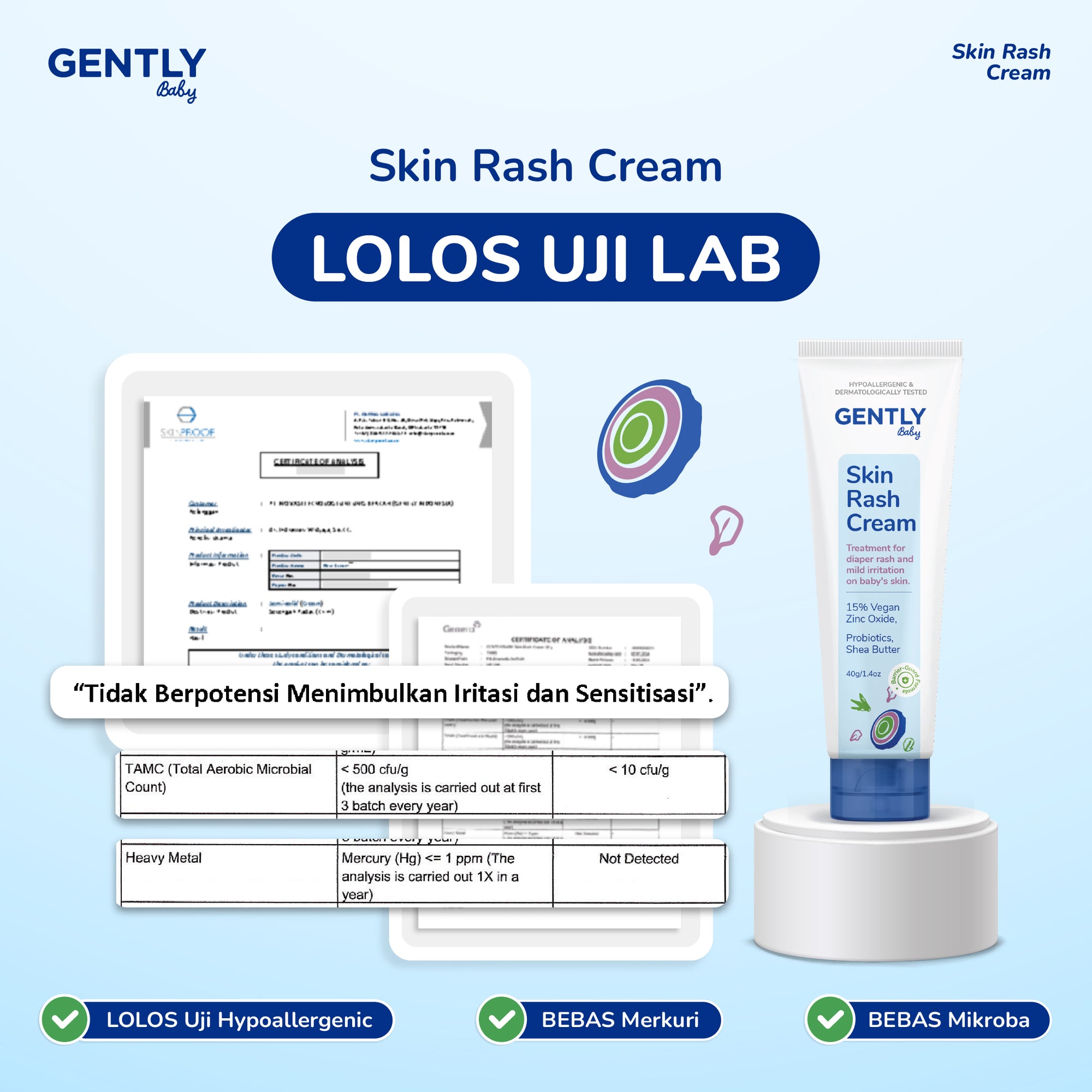 GENTLY Baby Rash Cream 20gr