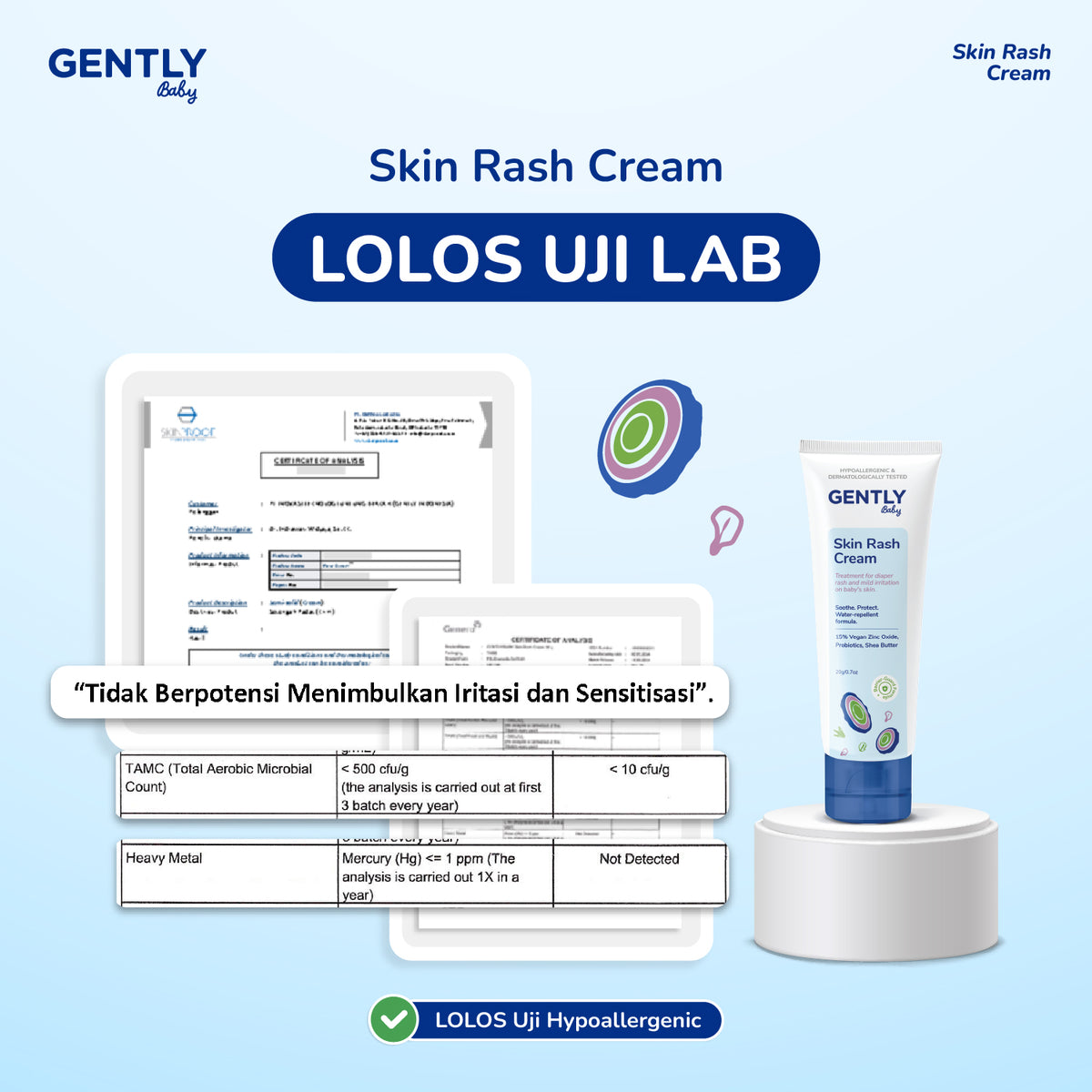 GENTLY Baby Rash Cream 20gr