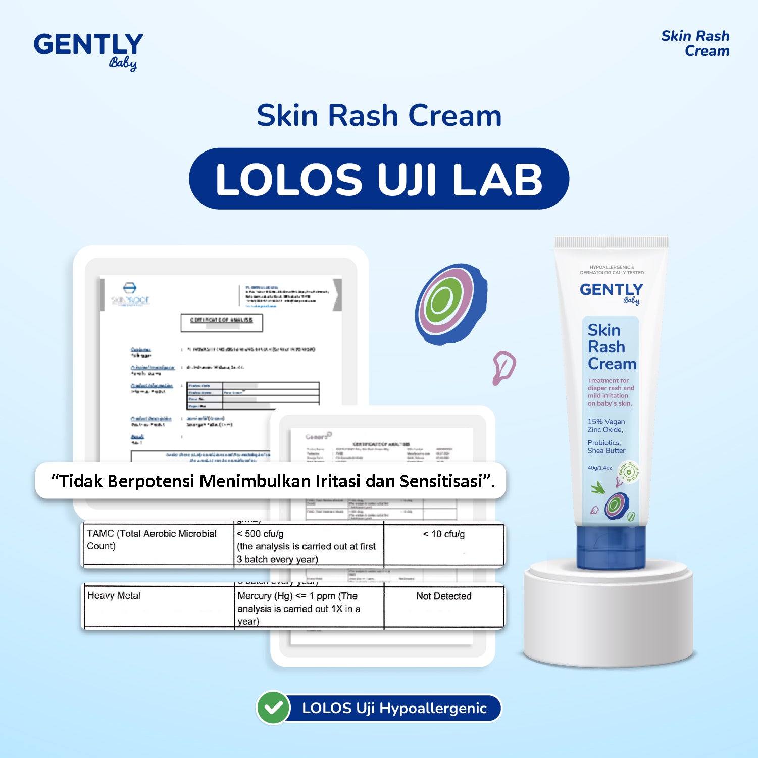 GENTLY Baby Rash Cream 40gr